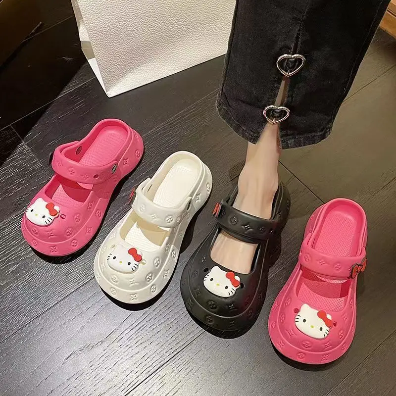 Sanrio Hello Kitty Kawaii Slippers Summer Cinnamoroll Anime Cartoon Lightweight Breathable Outerwear Students Beach Toe Sandals
Sanrio Hello Kitty Kawaii Slippers Summer Cinnamoroll Anime Cartoon Lightweight Breathable Outerwear Students Beach Toe Sandals