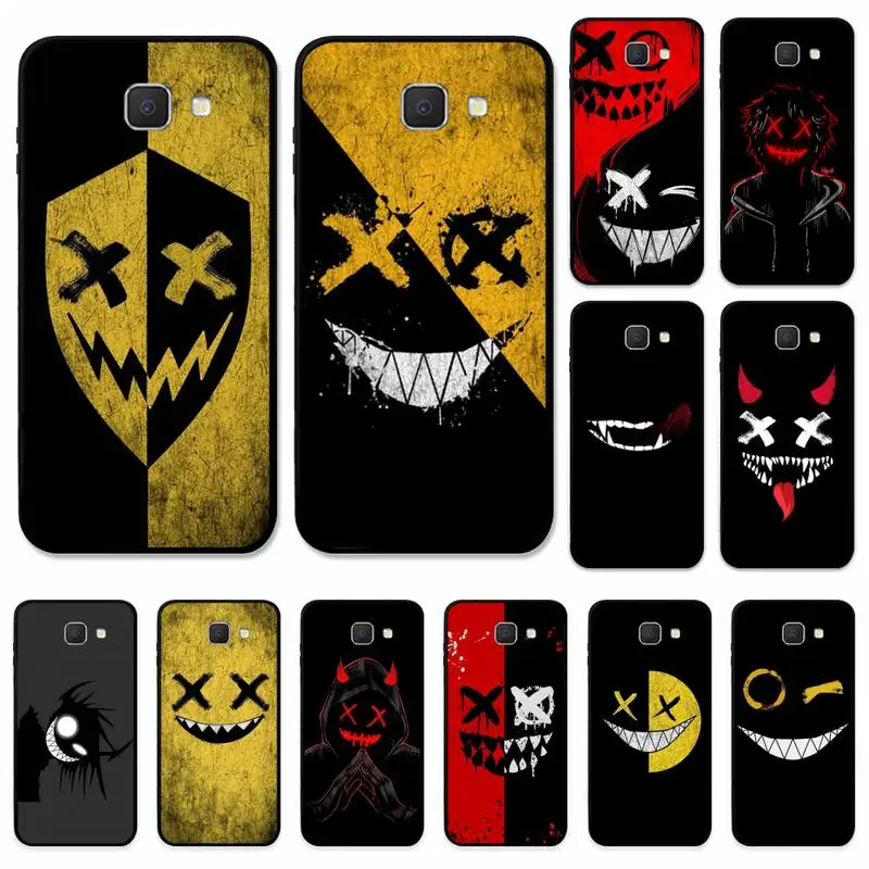 

Scary Smile Skeleton Devil Phone Case for Samsung J8 J7 Core Dou J6 J4 plus J5 J2 Prime A21 A10s A8 A02 cover