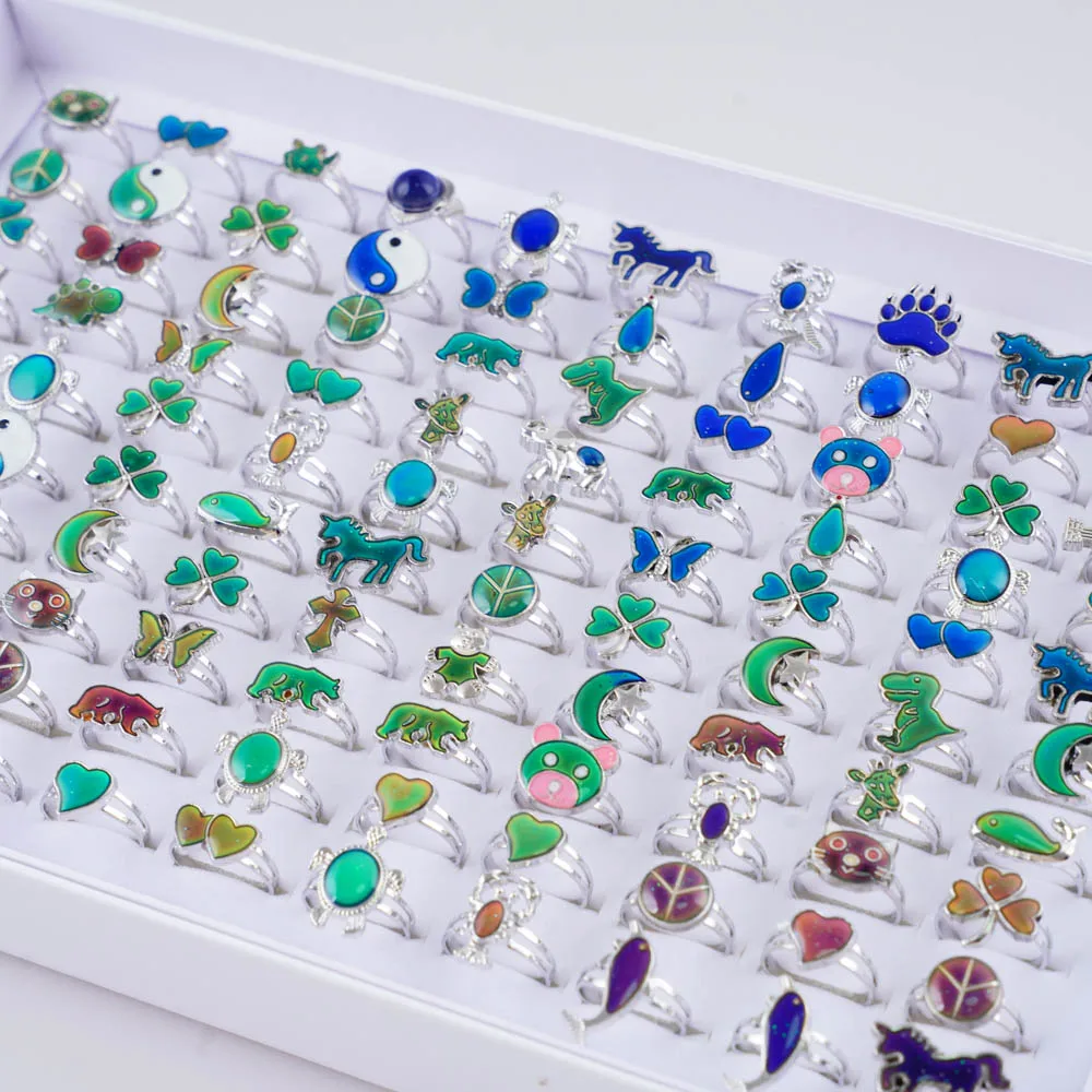 30Pcs/Lot Wholesale Plant Animal Temperate Color Changable Opening Rings For Man Women Jewelry Accessories Party Gifts
30Pcs/Lot Wholesale Plant Animal Temperate Color Changable Opening Rings For Man Women Jewelry Accessories Party Gifts