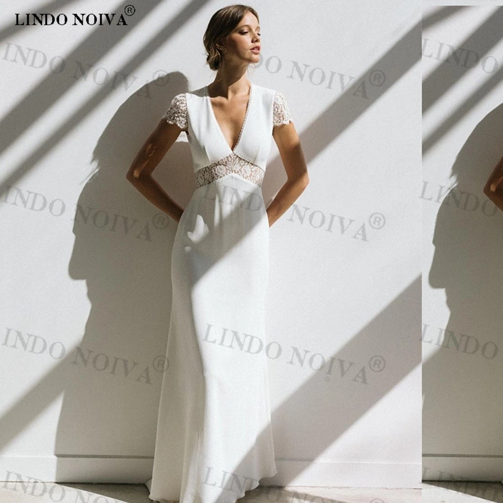 LINDO NOIVA 2023 г. Кружевные потрясающие свадебные платья в стиле бохо с открытой спиной с коротким рукавом ТРАПЕЦИЕВИДНОЕ платье для невесты со шлейфом платье для невесты
LINDO NOIVA 2023 г. Кружевные потрясающие свадебные платья в стиле бохо с открытой спиной с коротким рукавом ТРАПЕЦИЕВИДНОЕ платье для невесты со шлейфом платье для невесты
