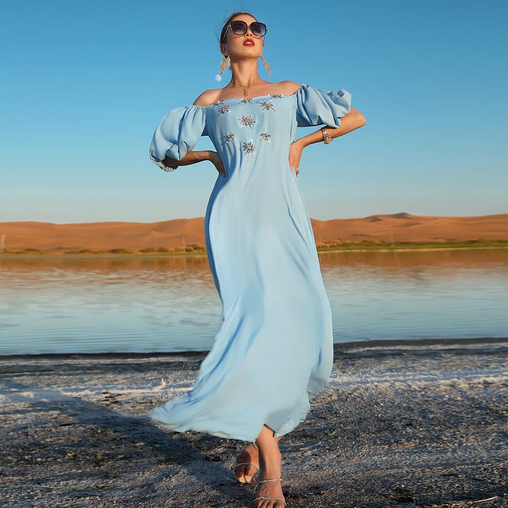 Diamonds Abaya Dubai Turkey Djellaba Eid Ramadan Muslim Women Evening Dress Middle East Kaftan Islamic Jalabiya Party Gown Robe
Diamonds Abaya Dubai Turkey Djellaba Eid Ramadan Muslim Women Evening Dress Middle East Kaftan Islamic Jalabiya Party Gown Robe