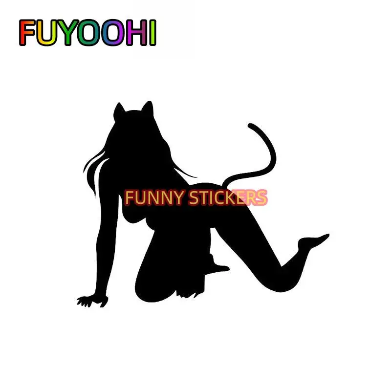 FUYOOHI Car Sticker Cat Girl Walking Advanced Design Cover Body Fashion Sticker Black/ White 
FUYOOHI Car Sticker Cat Girl Walking Advanced Design Cover Body Fashion Sticker Black/ White