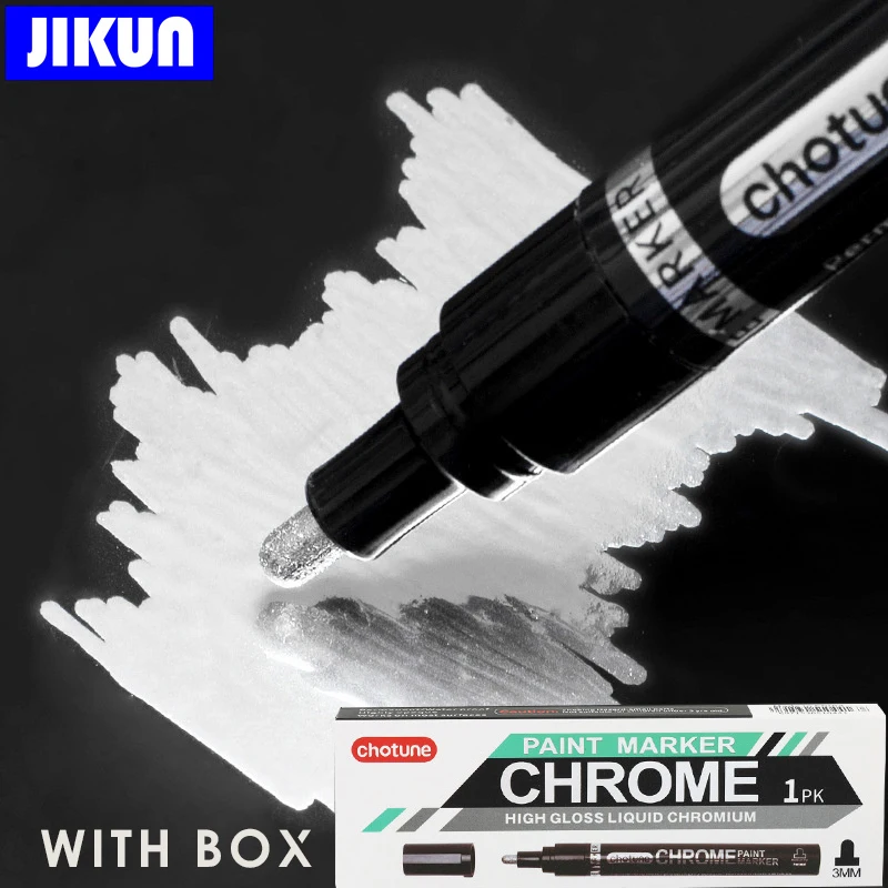 JIKUN Liquid Mirror Marker Silver Markers Pen DIY Reflective Paint Pens Mirror Markers Chrome Finish Metallic Art Craftwork Pen
JIKUN Liquid Mirror Marker Silver Markers Pen DIY Reflective Paint Pens Mirror Markers Chrome Finish Metallic Art Craftwork Pen