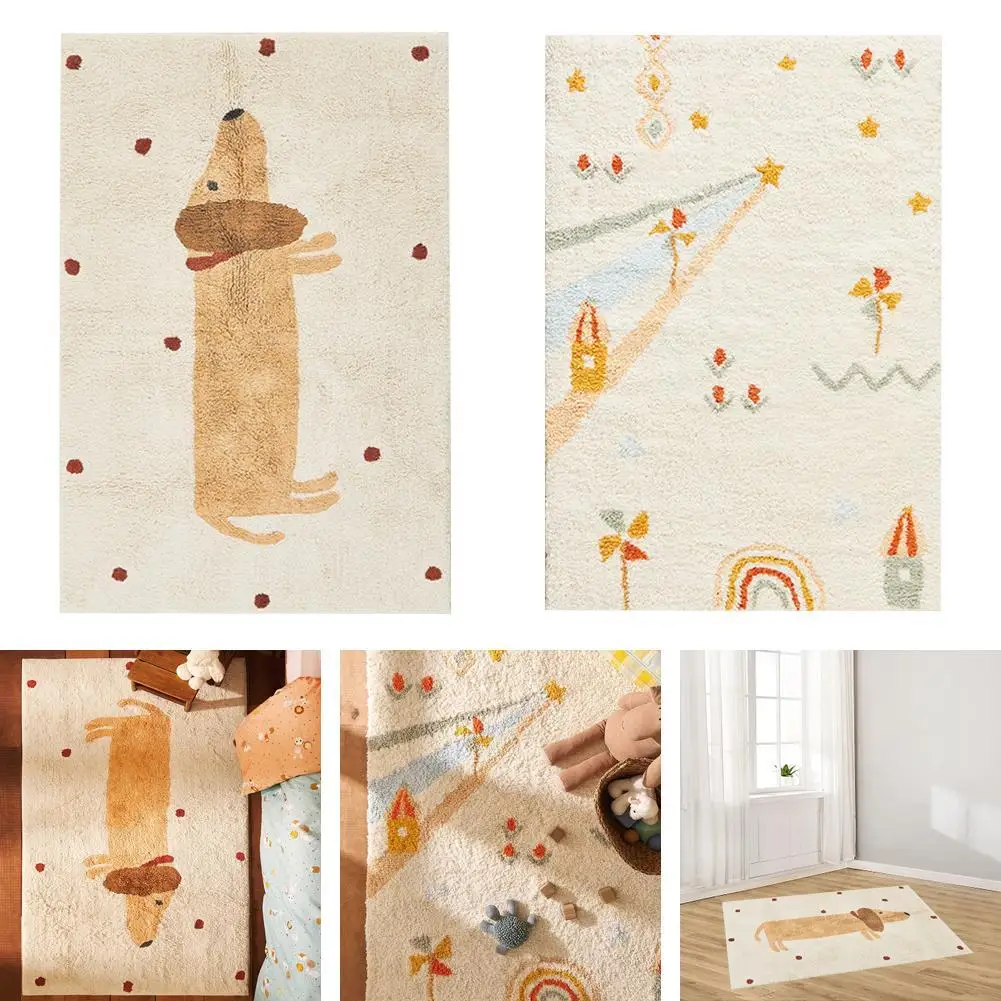 Dachshunds Rug Cute Living Room Bedroom Rug Bedside Fun Puppy Blanket Children's Room Anti Fall Knit Blanket Household Supplies
Dachshunds Rug Cute Living Room Bedroom Rug Bedside Fun Puppy Blanket Children's Room Anti Fall Knit Blanket Household Supplies