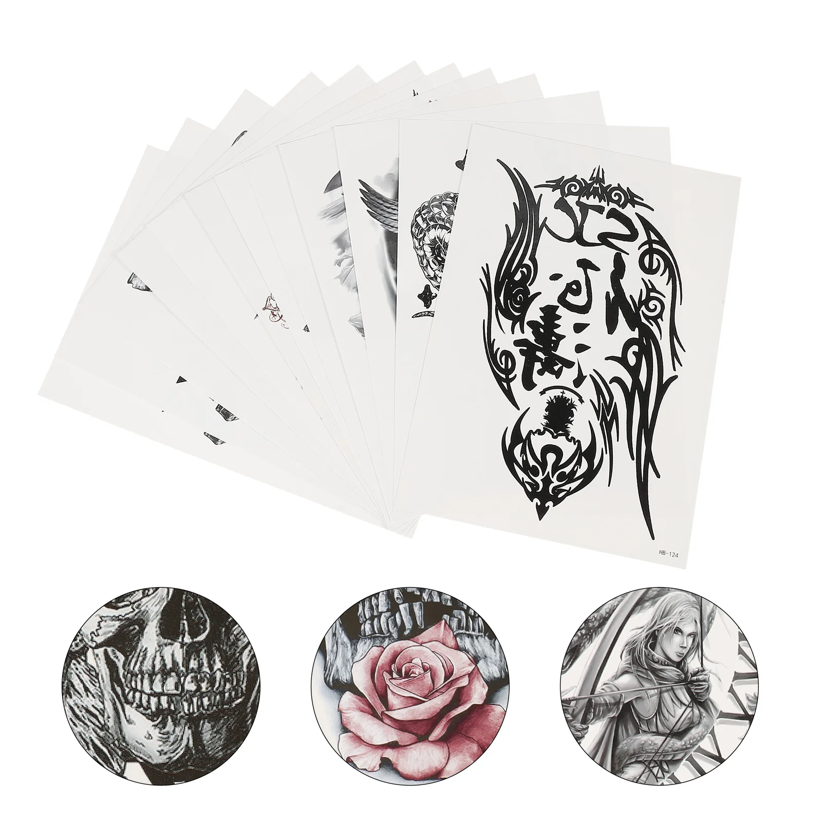 12 Sheets Decorative Stickers Sticker Temporary Tattoos Removable Body Decals Water Transfer Printing
12 Sheets Decorative Stickers Sticker Temporary Tattoos Removable Body Decals Water Transfer Printing