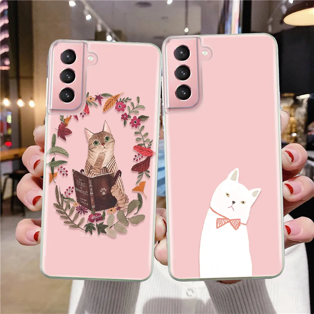 Cartoon Kawaii Cat Case for Samsung Galaxy S20 S21 S22 Plus Ultra FE S8 S9 S10 Cover for Samsung S10e Note 20 10 Lite 9 8 A01
Cartoon Kawaii Cat Case for Samsung Galaxy S20 S21 S22 Plus Ultra FE S8 S9 S10 Cover for Samsung S10e Note 20 10 Lite 9 8 A01