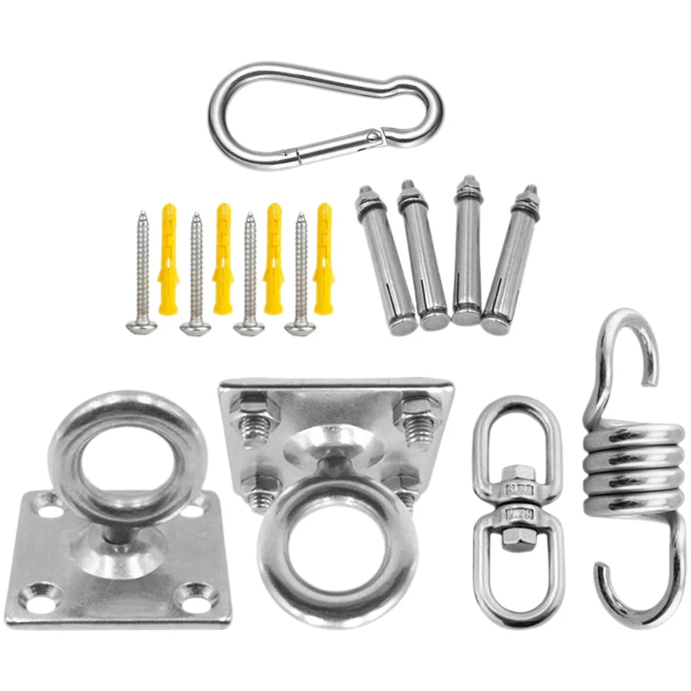 1 Set Hammock Hanging Accessories Pad Eye Plate Hook Hammock Carabiner Swing Parts
1 Set Hammock Hanging Accessories Pad Eye Plate Hook Hammock Carabiner Swing Parts