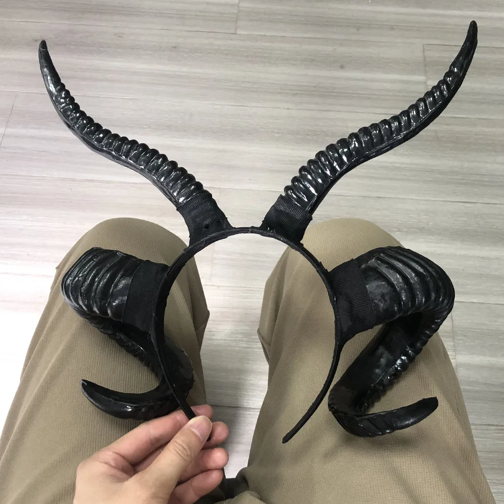 Girls Black Demon Horns Headpiece Cosplay Women Animal Antelope Sheep Headwear Halloween Dj Night Club Party Costume Hairband
Girls Black Demon Horns Headpiece Cosplay Women Animal Antelope Sheep Headwear Halloween Dj Night Club Party Costume Hairband