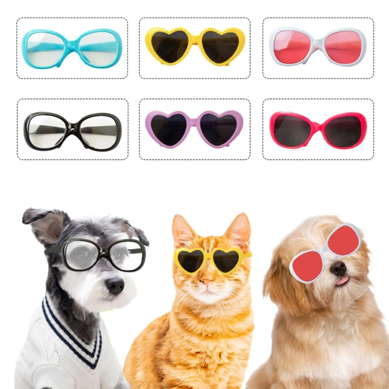 Lovely Pet Cat Heart Frame Sunglasses Pet Products for Puppy Kitten Summer Wear 
Lovely Pet Cat Heart Frame Sunglasses Pet Products for Puppy Kitten Summer Wear