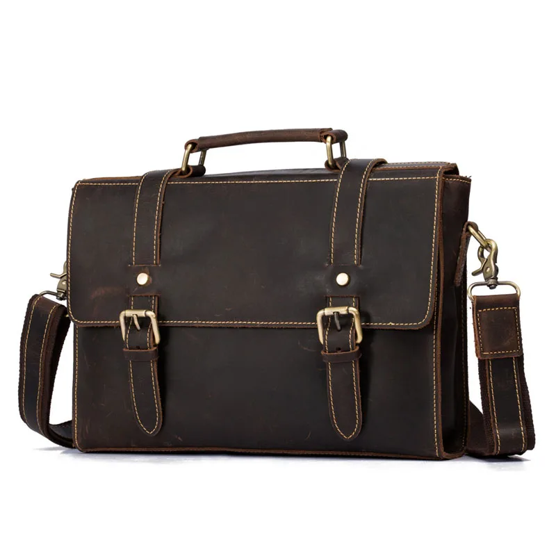 AETOO Retro leather men's bag Crazy Horse leather Handbag horizontal style head layer cowhide One Shoulder Cross-body Business
AETOO Retro leather men's bag Crazy Horse leather Handbag horizontal style head layer cowhide One Shoulder Cross-body Business