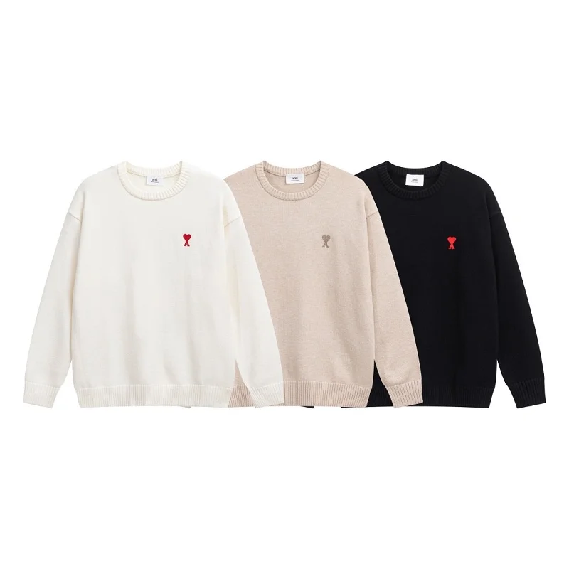 Autumn/Winter 2022 High Street Fashion Men's Wool Knits Small Hearts Embroidered Round Neck Pullovers Men's And Women's Clothing
Autumn/Winter 2022 High Street Fashion Men's Wool Knits Small Hearts Embroidered Round Neck Pullovers Men's And Women's Clothing