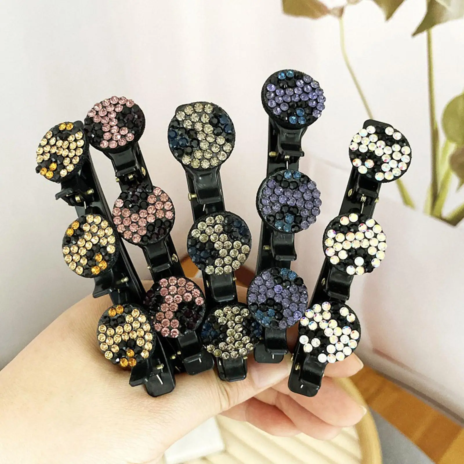 Sparkling Crystal Stone Braided Hair Clips Bangs Hair Clip Braided Fashion Headwear Women Alice Barrettes Hairpins Cute Hai H3u3
Sparkling Crystal Stone Braided Hair Clips Bangs Hair Clip Braided Fashion Headwear Women Alice Barrettes Hairpins Cute Hai H3u3