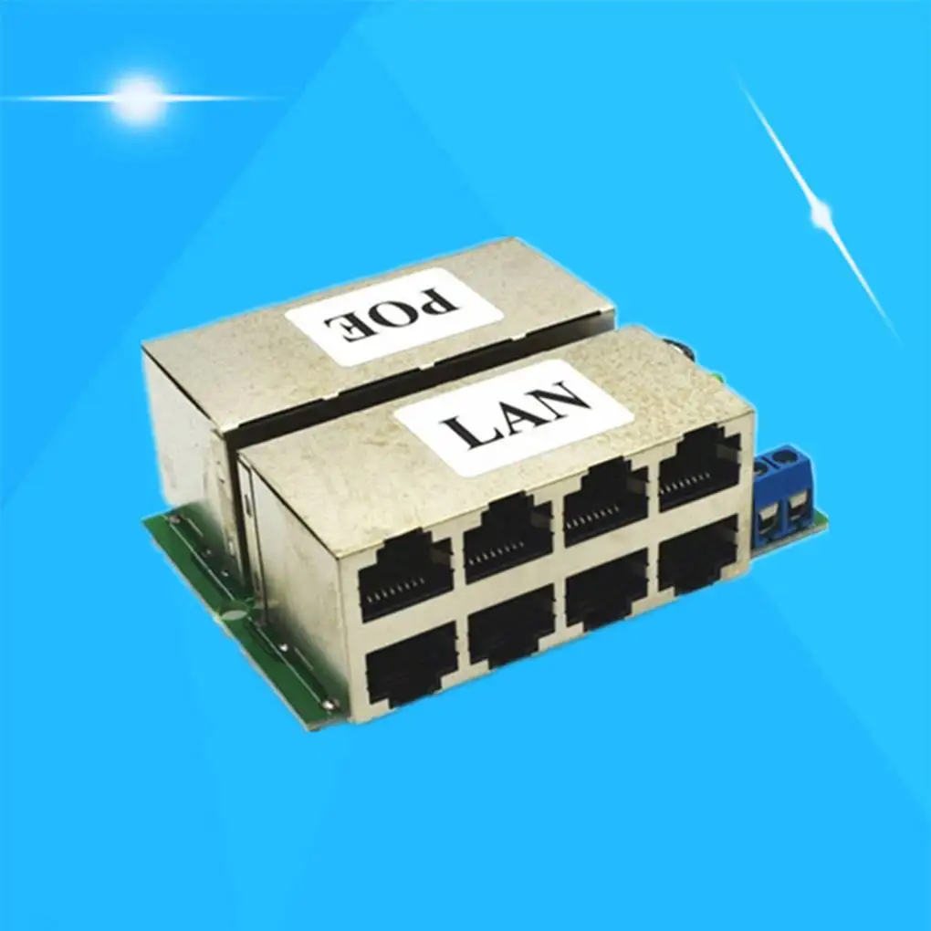 8 портов DC 12-48 В Power Over Ethernet 10 100 Мбит/с скорость POE Модуль питания без внешнего корпуса
8 портов DC 12-48 В Power Over Ethernet 10 100 Мбит/с скорость POE Модуль питания без внешнего корпуса