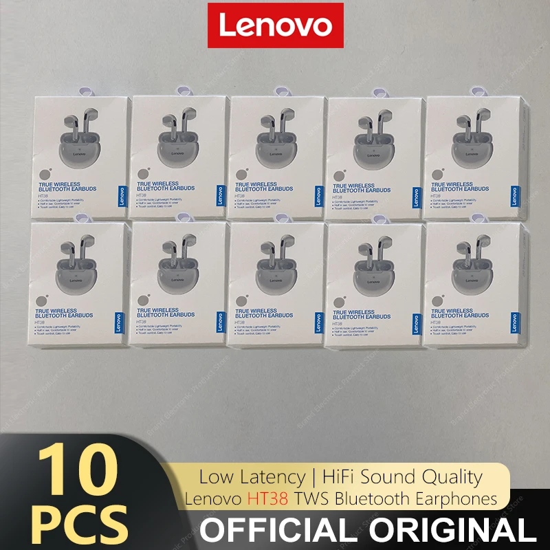 Original Lenovo 5PCs or 10PCs HT38 LivePods TWS Bluetooth Earphone Mini Wireless Earbuds with Mic Waterproof Stere Headphone
Original Lenovo 5PCs or 10PCs HT38 LivePods TWS Bluetooth Earphone Mini Wireless Earbuds with Mic Waterproof Stere Headphone