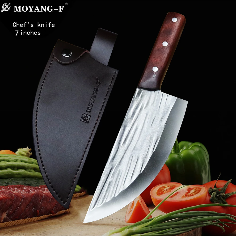 7 Inch Kitchen Carving Knife Hand Forged Chef Bone Chopping Knife, Chopping Knife, Santoku Slicing Knife, Red Rosewood Handle
7 Inch Kitchen Carving Knife Hand Forged Chef Bone Chopping Knife, Chopping Knife, Santoku Slicing Knife, Red Rosewood Handle