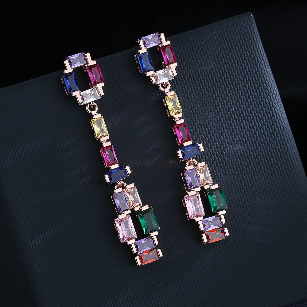 Luxury Unusual Drop Earrings For Women Geometric Colorful Inlaid Shiny Crystal Large Pendant Sexy Girl Fashion Jewelry Gift
Luxury Unusual Drop Earrings For Women Geometric Colorful Inlaid Shiny Crystal Large Pendant Sexy Girl Fashion Jewelry Gift