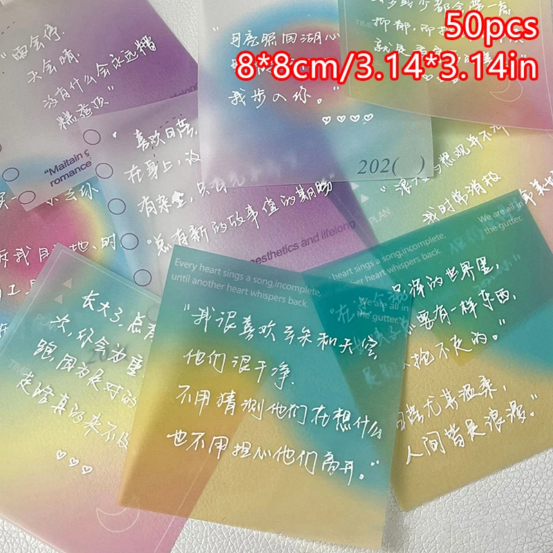 Novelty Gradient Color Transparent Sticky Index Tabs Page Markers Bookmark Page Sticker For School Office Supplies Stationery
Novelty Gradient Color Transparent Sticky Index Tabs Page Markers Bookmark Page Sticker For School Office Supplies Stationery