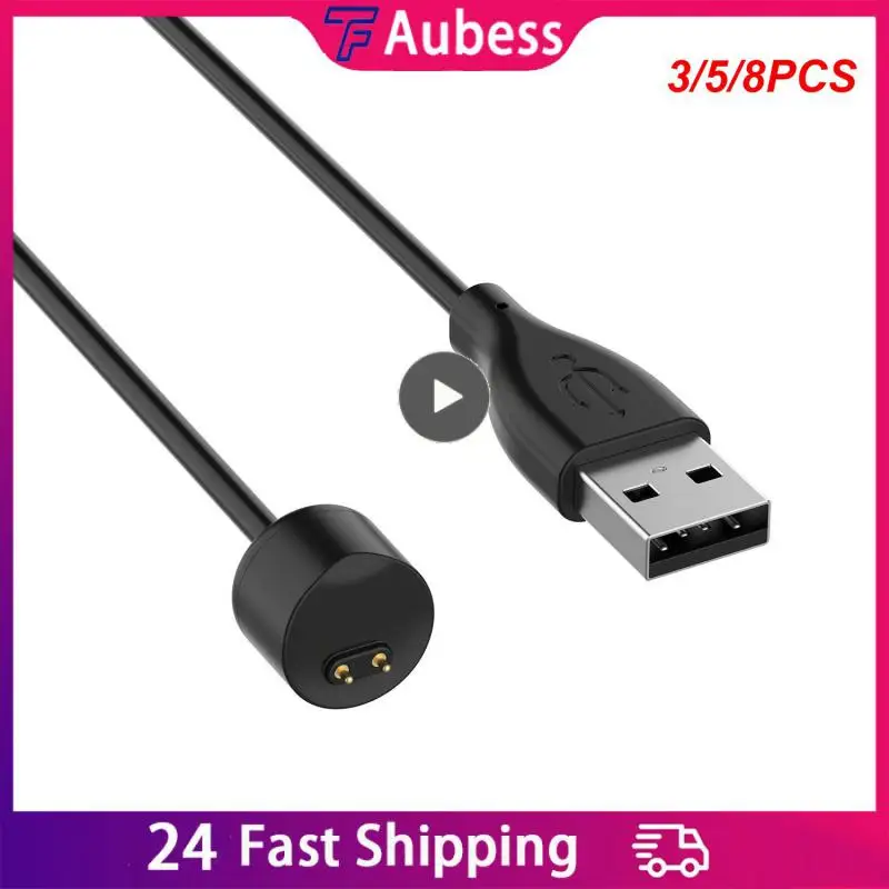 3/5/8PCS 5v Wire Cable Usb Charger Magnetic Data Cable Durable Suitable For Mi Band 5 Black Cable High-quality Cable Accessories 
3/5/8PCS 5v Wire Cable Usb Charger Magnetic Data Cable Durable Suitable For Mi Band 5 Black Cable High-quality Cable Accessories