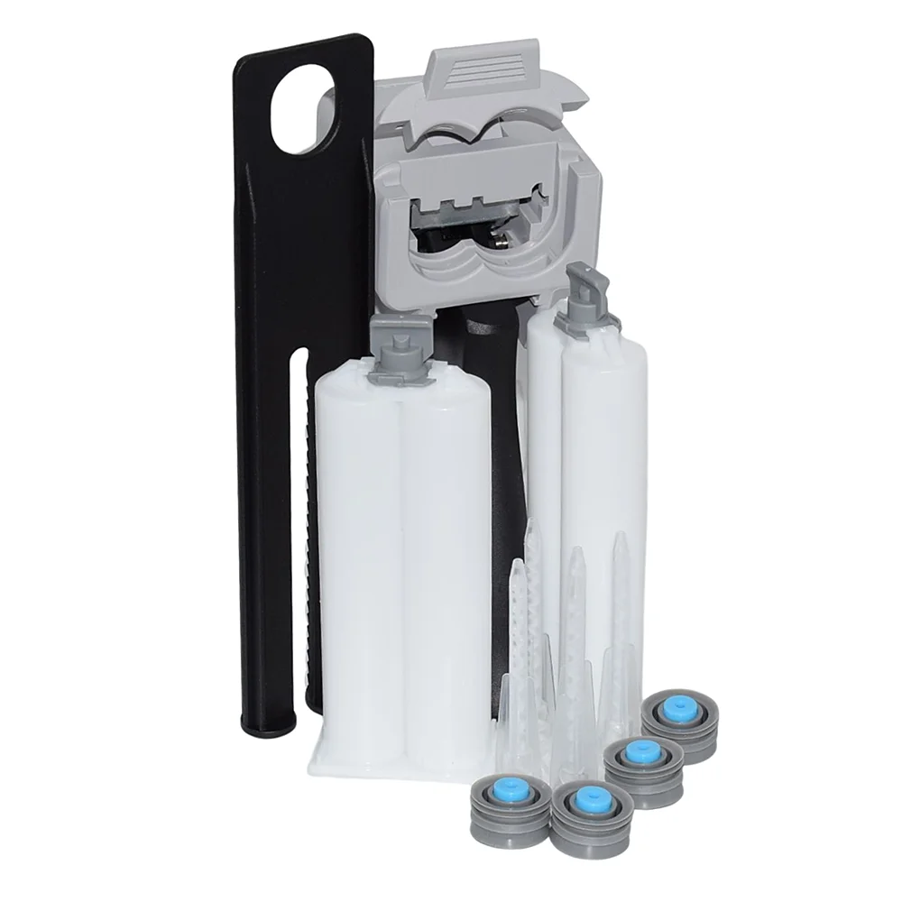 50ml Adhesives Dispenser 1:2 AB Glue Gun Manual Caulking Guns with 2pcs 50ml Empty Dual Cartridges and 5pc Static Mixing Nozzles
50ml Adhesives Dispenser 1:2 AB Glue Gun Manual Caulking Guns with 2pcs 50ml Empty Dual Cartridges and 5pc Static Mixing Nozzles