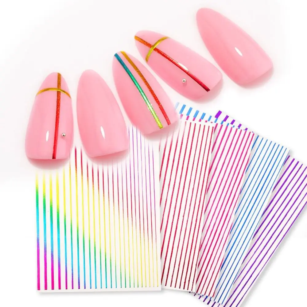Art Decals Nail Beauty DIY Nail Sticker Adhesive Nail Stickers Rainbow Line Stickers Manicuring Sticker Nail Decoration
Art Decals Nail Beauty DIY Nail Sticker Adhesive Nail Stickers Rainbow Line Stickers Manicuring Sticker Nail Decoration
