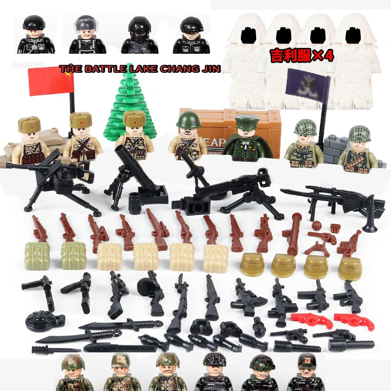 Kids Military Building Block Toys Mini Modern Frontier Camouflage Soldier City SWAT US Army Figure Battlefield Accessories Brick
Kids Military Building Block Toys Mini Modern Frontier Camouflage Soldier City SWAT US Army Figure Battlefield Accessories Brick