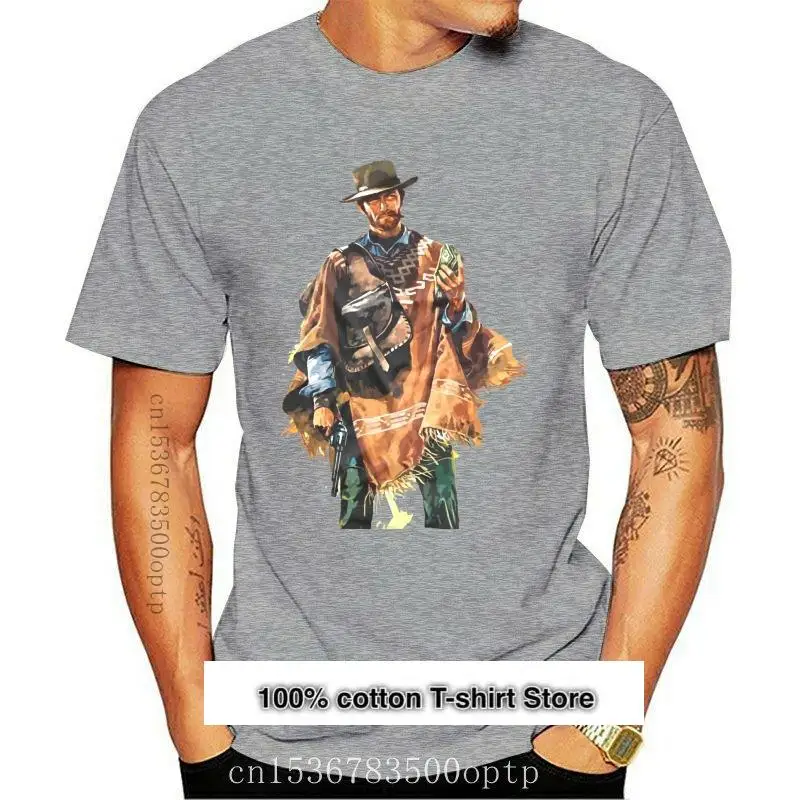 Camiseta Clint Eastwood camisa blanca de Style del Oeste vaquero Gift cumплизацию nueva
