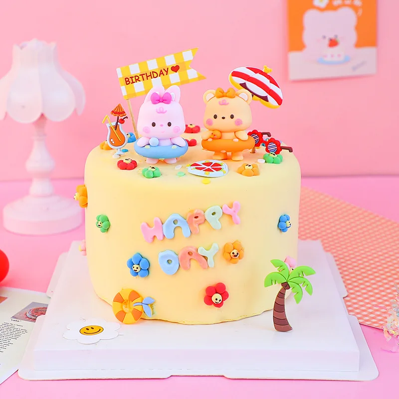 Baking Cake Decoration 1 Year Old Baby Cute Boy Girl Soft Rubber Ornaments Cartoon Small Animals Birthday Cake Topper Inserts
Baking Cake Decoration 1 Year Old Baby Cute Boy Girl Soft Rubber Ornaments Cartoon Small Animals Birthday Cake Topper Inserts