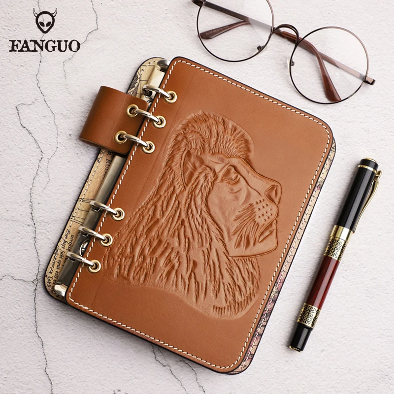B6 Genuine Leather Printed Lion Notebook Retro Cowhide Diary Journal Sketchbook Planner Travel Notebook Cover Loose Page
B6 Genuine Leather Printed Lion Notebook Retro Cowhide Diary Journal Sketchbook Planner Travel Notebook Cover Loose Page