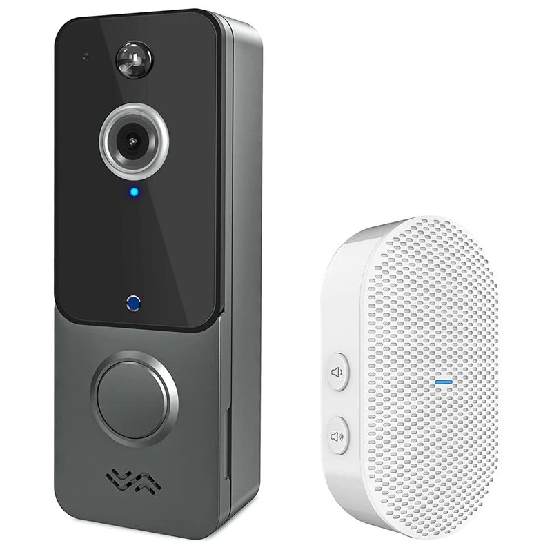 Video Doorbell Camera Wireless With Chime,PIR Motion Detector,1080P HD,2.4Ghz Wifi, Night Vision, Cloud Storage EU Plug
Video Doorbell Camera Wireless With Chime,PIR Motion Detector,1080P HD,2.4Ghz Wifi, Night Vision, Cloud Storage EU Plug