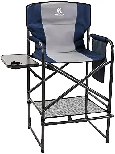 Directors Chair Foldable 30" Bar Height,Padded Comfort Big Camping Chair with Side Table & Storage Bag Footrest for Camp
Directors Chair Foldable 30" Bar Height,Padded Comfort Big Camping Chair with Side Table & Storage Bag Footrest for Camp