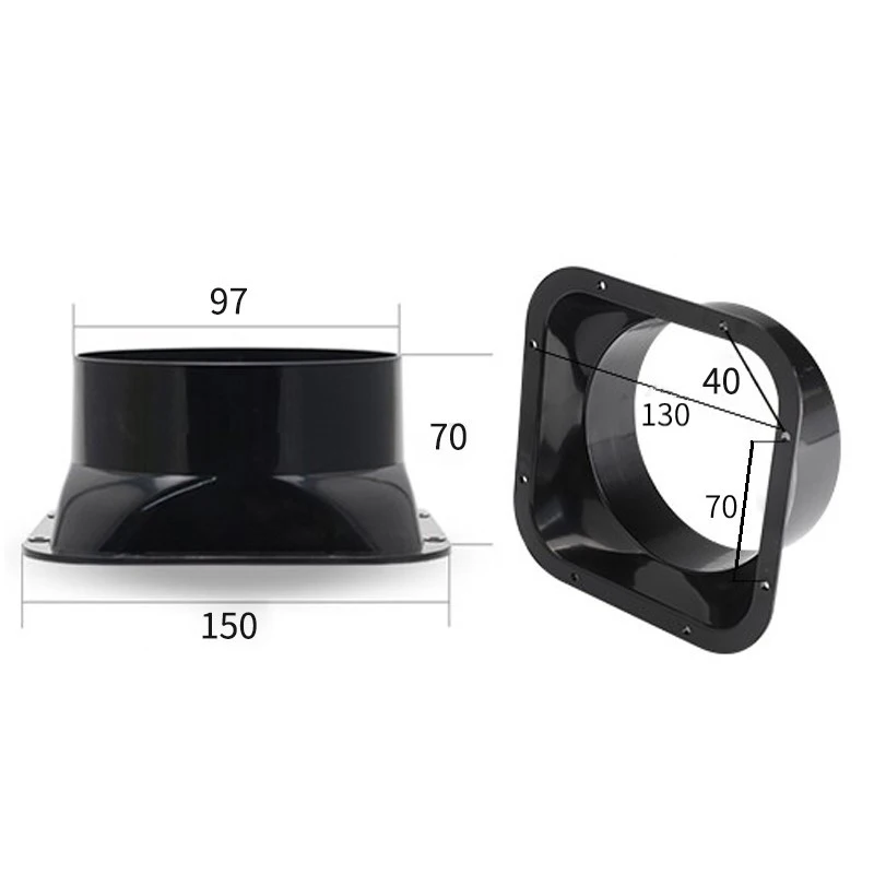 Vents Parts Duct Connector Bathroom Kitchen ABS Plastic For 100-300mm Dia Hose Check Valve Square Flange Wind Resistance 1pcs
Vents Parts Duct Connector Bathroom Kitchen ABS Plastic For 100-300mm Dia Hose Check Valve Square Flange Wind Resistance 1pcs