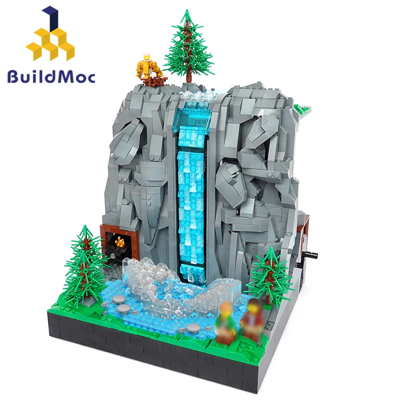 BuildMoc, набор строительных блоков «Рокки», «Водопад» для Zeldaed, вид на Альпы, альпийские водные деревья, модели, кирпичи, детские игрушки
BuildMoc, набор строительных блоков «Рокки», «Водопад» для Zeldaed, вид на Альпы, альпийские водные деревья, модели, кирпичи, детские игрушки