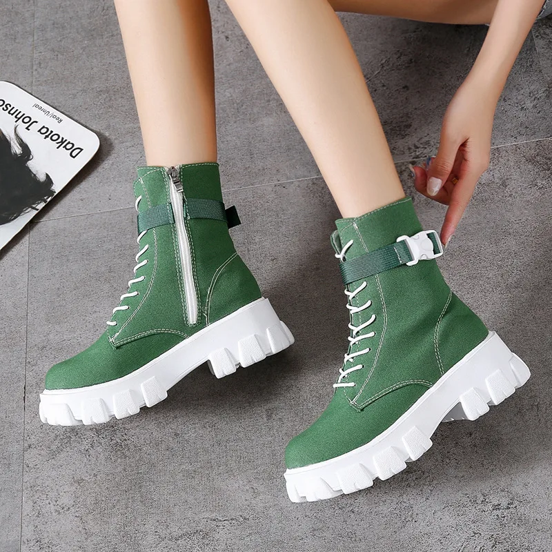Boots for Women 2022 Spring New Fashion Platform Wedges Casual Round Toe Lace Up Mid Calf Booties Woman High Top Canvas Sneakers
Boots for Women 2022 Spring New Fashion Platform Wedges Casual Round Toe Lace Up Mid Calf Booties Woman High Top Canvas Sneakers