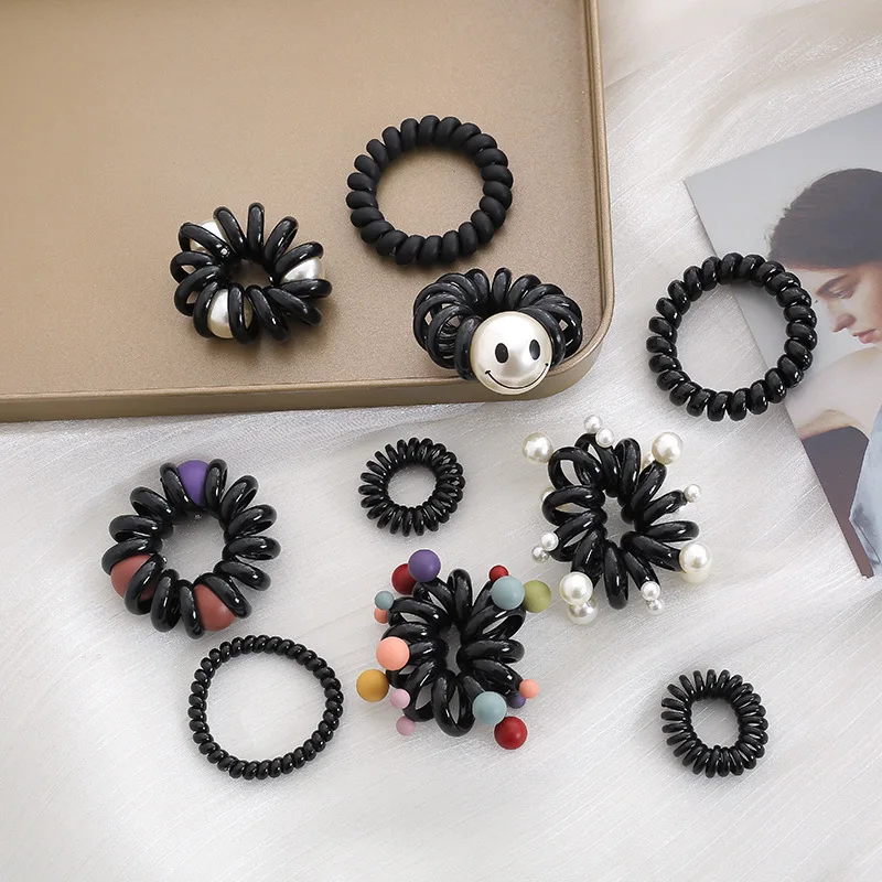 НОВЫЙ телефонный провод, шнур, цветные бусины, повязки на голову, резинки, черные эластичные резинки для волос, резинки для волос для девушек... 
НОВЫЙ телефонный провод, шнур, цветные бусины, повязки на голову, резинки, черные эластичные резинки для волос, резинки для волос для девушек...