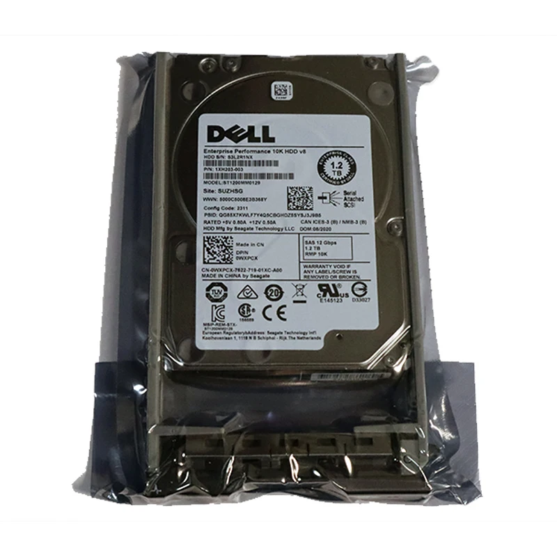 

Hard drive Dell 1.2TB 10K RPM SAS 512n 2.5in Hot-plug HDD