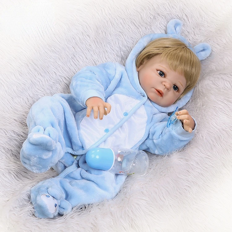 22inch 56CM reborn dolls with blonde hair full vinyl boy doll for children Christmas Birthday Gift
22inch 56CM reborn dolls with blonde hair full vinyl boy doll for children Christmas Birthday Gift