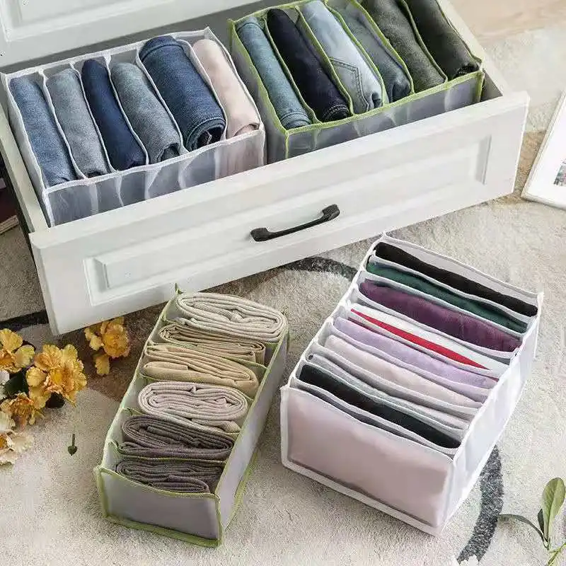 6-12 Grids Jeans Storage Mesh Box Socks Separation Organizer Pants Storage Tidy Closet Wardrobe Clothes Compartment Boxes
6-12 Grids Jeans Storage Mesh Box Socks Separation Organizer Pants Storage Tidy Closet Wardrobe Clothes Compartment Boxes
