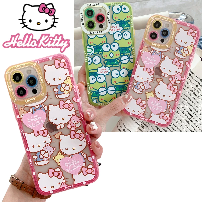 Мягкие чехлы для телефонов с рисунком Hello Kitty Kawaii Kerokero Keroppi Iphone 13 12 11 Pro Max Apple 13Promax X Xr Sanrio 
Мягкие чехлы для телефонов с рисунком Hello Kitty Kawaii Kerokero Keroppi Iphone 13 12 11 Pro Max Apple 13Promax X Xr Sanrio