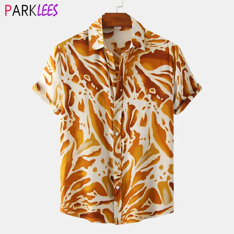 Funky Tiger Pattern Print Hawaiian Shirts Men Short Sleeve Casual Button Down Beach Shirts Tropical Aloha Party Holiday Clothing
Funky Tiger Pattern Print Hawaiian Shirts Men Short Sleeve Casual Button Down Beach Shirts Tropical Aloha Party Holiday Clothing