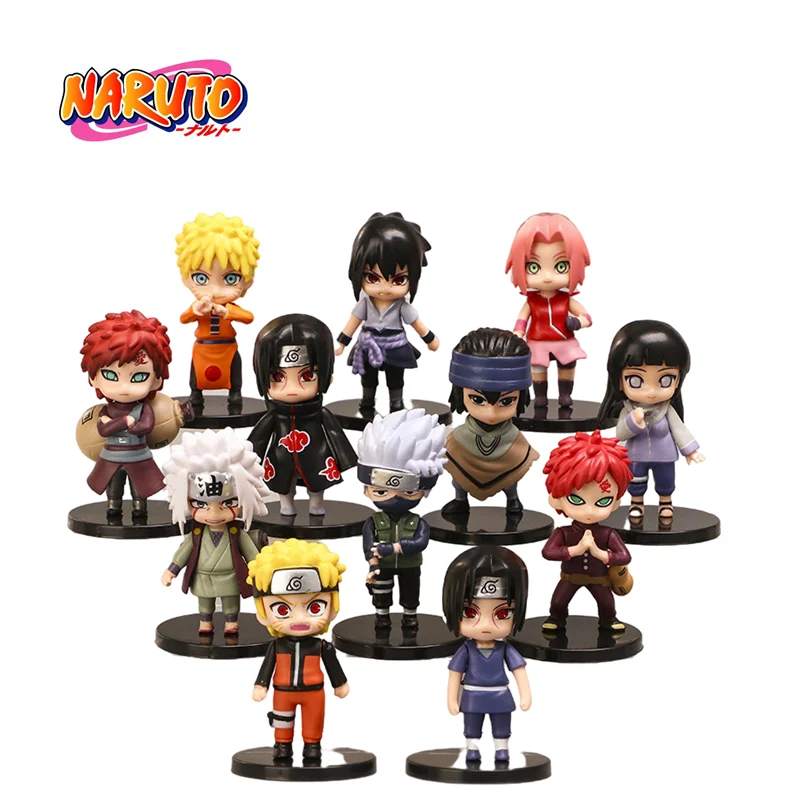 12pcs/set Naruto Anime Shippuden Hinata Sasuke Itachi Kakashi Gaara Jiraiya Sakura Q Version PVC Figure Toy Doll Children's Gift
12pcs/set Naruto Anime Shippuden Hinata Sasuke Itachi Kakashi Gaara Jiraiya Sakura Q Version PVC Figure Toy Doll Children's Gift