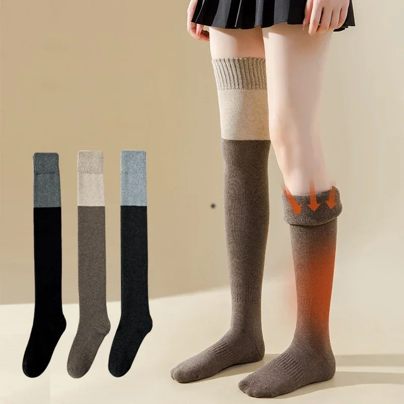 Over Knee Splicing Stockings Women Punk Girls Autumn Winter High Thigh Long Socks Cotton Thermal Warm Tube Leggings
Over Knee Splicing Stockings Women Punk Girls Autumn Winter High Thigh Long Socks Cotton Thermal Warm Tube Leggings