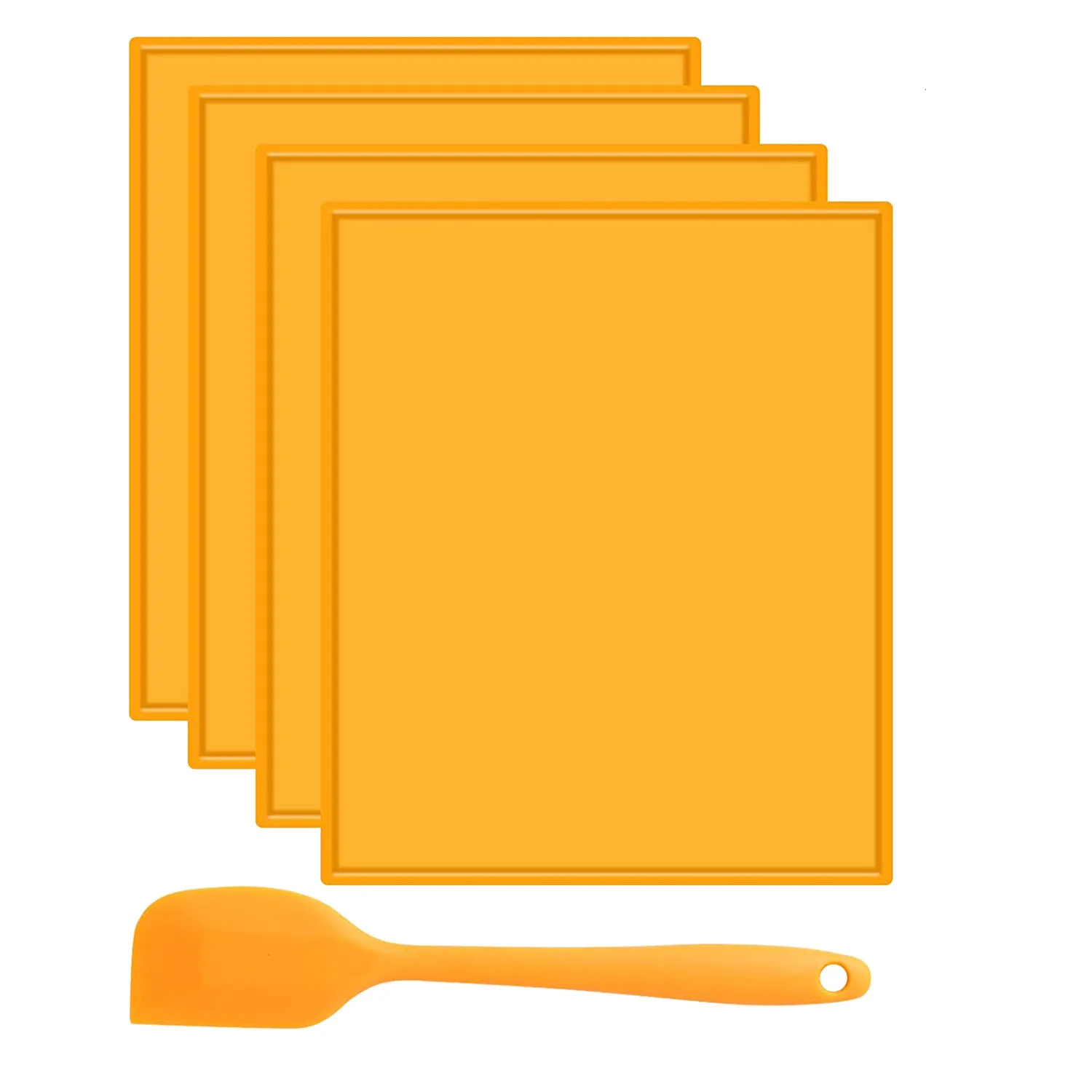 4PCS Silicone Dehydrator Sheets Dehydrator Mats with Edge for Fruit Leather Liquid Fruits Meat Herbs with Scraper
4PCS Silicone Dehydrator Sheets Dehydrator Mats with Edge for Fruit Leather Liquid Fruits Meat Herbs with Scraper