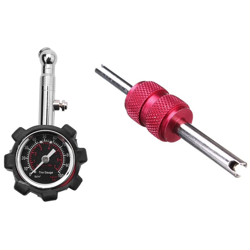 Universal Car Tire Valve Stem Core Installer Remover Repair Tool With Car 100Psi Multi-Function Tire Pressure Gauge
Universal Car Tire Valve Stem Core Installer Remover Repair Tool With Car 100Psi Multi-Function Tire Pressure Gauge