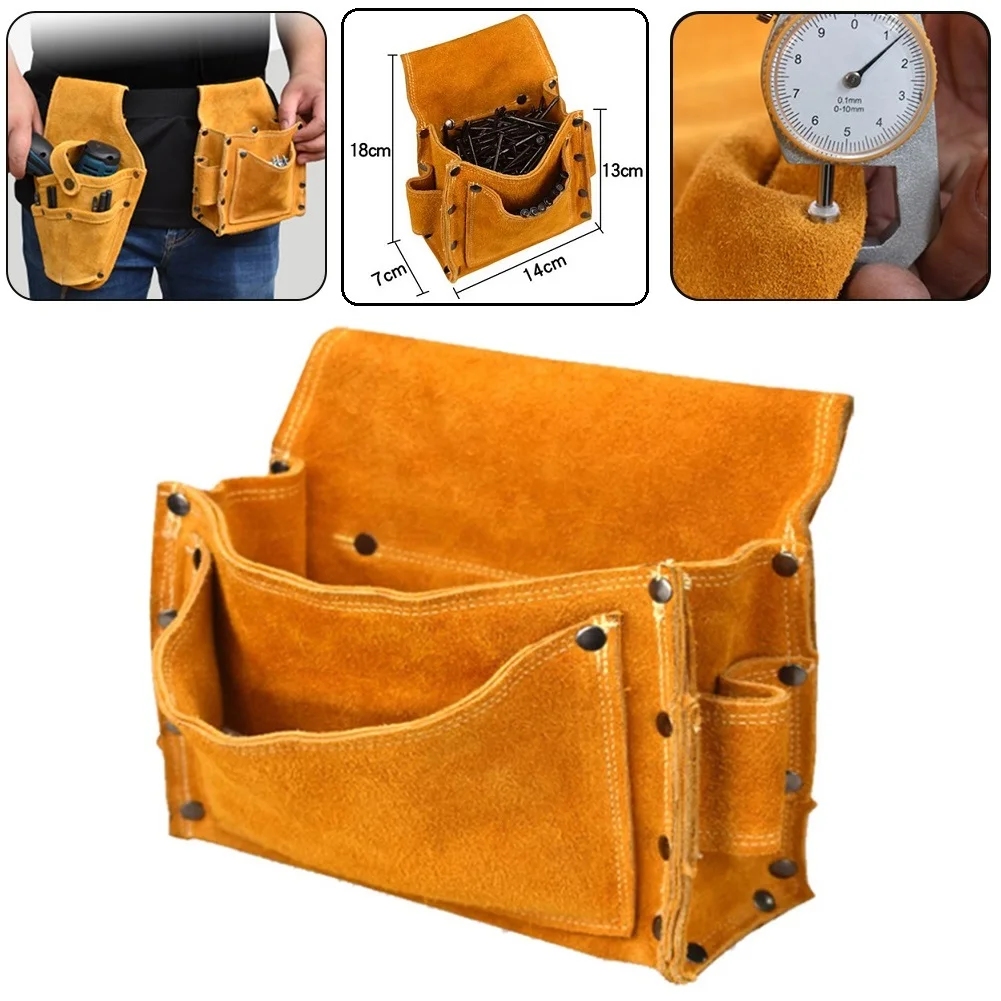 Multi-Function Waist Tool Bag Cowhide Electrician Drill Holster Screws Nails Metal Parts Fishing Travel Storage Bags With Belt
Multi-Function Waist Tool Bag Cowhide Electrician Drill Holster Screws Nails Metal Parts Fishing Travel Storage Bags With Belt