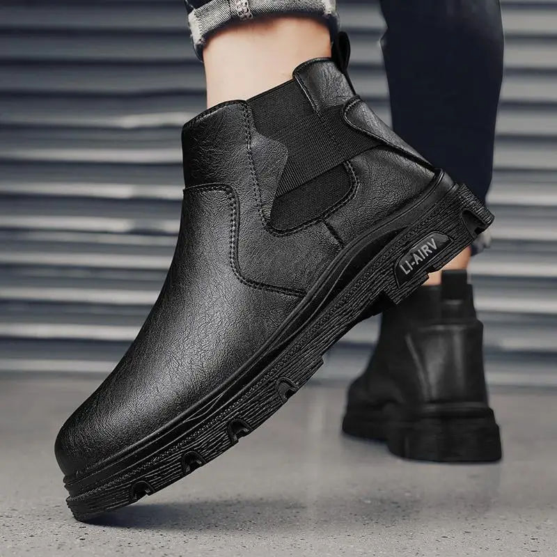 Men's Shoes High-Top Spring and Autumn Retro Biker's Worker Boots British Style Increased Winter Boots Working
Men's Shoes High-Top Spring and Autumn Retro Biker's Worker Boots British Style Increased Winter Boots Working