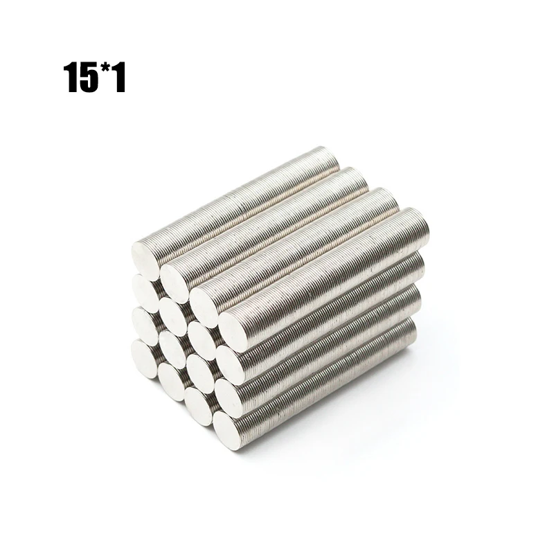 10/20/30/50/60 Pcs 15x1mm Neodymium Magnet Round N35 NdFeB Magnet Rare Earth Magnet Super Powerful Permanent Fridge Magnets Disc
10/20/30/50/60 Pcs 15x1mm Neodymium Magnet Round N35 NdFeB Magnet Rare Earth Magnet Super Powerful Permanent Fridge Magnets Disc