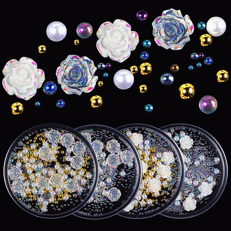 1 Box Mixed Design White Aurora Camellia Flower Nail Charms Accessories Metal Mini Caviar Beads Pearl For Nail Art Decoration
1 Box Mixed Design White Aurora Camellia Flower Nail Charms Accessories Metal Mini Caviar Beads Pearl For Nail Art Decoration