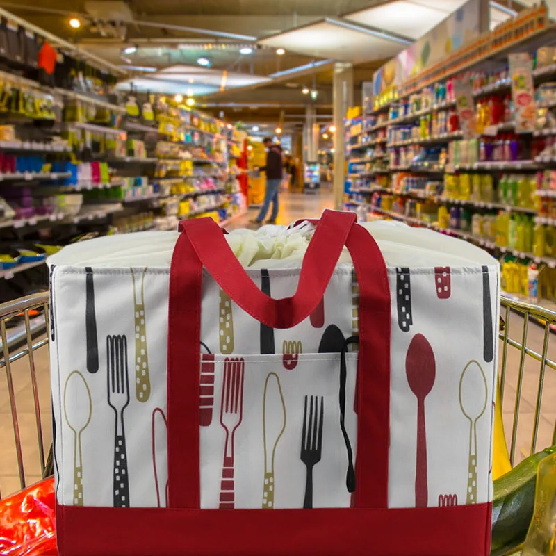 New Arrival Large Capacity Supermarket Shopper Bag Reusable Shopping Bag for Women Leakproof Tote Thermal Insulation Food Bags
New Arrival Large Capacity Supermarket Shopper Bag Reusable Shopping Bag for Women Leakproof Tote Thermal Insulation Food Bags