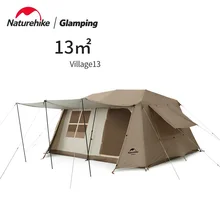Naturehike Village 13 Glamping One-touch Tent Waterproof Camping Automatic Tent Shelter Hut for 4-5 People Travel Outdoor 13㎡