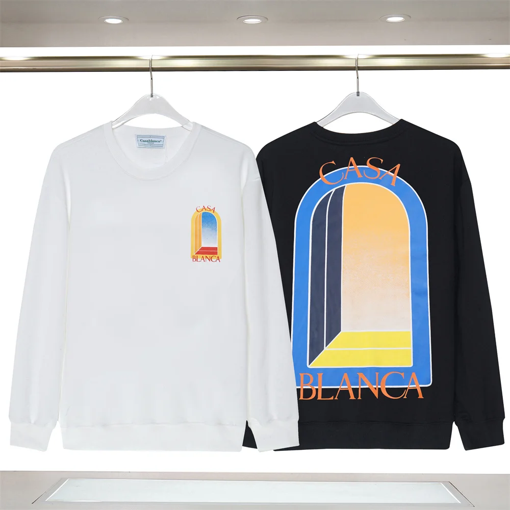 2023 Winter Multi Color Print Casablanca Tennis Club Sweatshirts Men Women White Crewneck Hoodie Casa Sport Long Sleeve Pullover
2023 Winter Multi Color Print Casablanca Tennis Club Sweatshirts Men Women White Crewneck Hoodie Casa Sport Long Sleeve Pullover